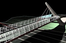 Pasarela para bicis sobre la SE-30